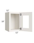 Cambridge Antique White Glaze 12x18 Decorative Wall Cabinet
