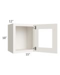 Cambridge Antique White Glaze 15x18 Decorative Wall Cabinet