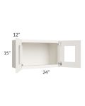 Cambridge Antique White Glaze 24x15 Decorative Wall Cabinet