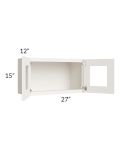 Cambridge Antique White Glaze 27x15 Decorative Wall Cabinet