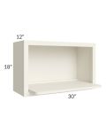 Cambridge Antique White Glaze Wall Microwave Shelf Kit