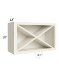 Cambridge Antique White Glaze Wall X-Wine Rack Kit