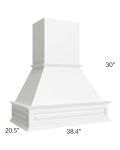 Dakota White Wood Range Hood