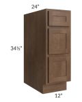 Gramercy Coffee 12" Drawer Base Cabinet