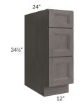 Salem Cobblestone 12" Drawer Base Cabinet 