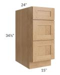 Midtown Timber Shaker 15" Drawer Base Cabinet