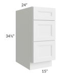 Belfast White 15" Drawer Base Cabinet