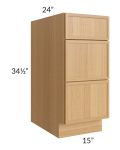 Portland Sand 15" Drawer Base Cabinet 