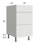 Milan Cream 18" 3-Drawer Base Cabinet