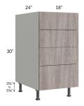 Milan Hazel 18" 4-Drawer Base Cabinet