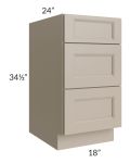 Tuscan Oyster 18" Drawer Base Cabinet