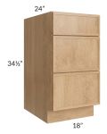 Vienna Timber 18" Drawer Base Cabinet