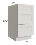 Salem Light Grey 18" Drawer Base Cabinet