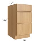 Portland Sand 18" Drawer Base Cabinet 