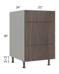 Milan Cafe 21" 4-Drawer Base Cabinet