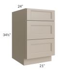 Tuscan Oyster 21" Drawer Base Cabinet