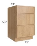 Vienna Timber 21" Drawer Base Cabinet