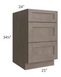 Providence Natural Grey 21" Drawer Base Cabinet