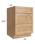 Tuscan Timber 24" Drawer Base Cabinet
