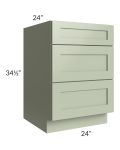 Midtown Pistachio Green Shaker 24" Drawer Base Cabinet
