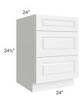 Dakota White 24" Drawer Base Cabinet