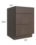 Vienna Kona Brown 24" Drawer Base Cabinet