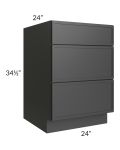 Vienna Black 24" Drawer Base Cabinet