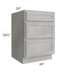 Gramercy Grey Mist 24" Drawer Base Cabinet