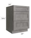 Providence Slate Grey 24" Drawer Base Cabinet