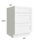 Alpine White Shaker 24" Drawer Base Cabinet