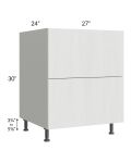 Milan Cream 27" 2-Drawer Base Cabinet