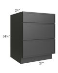 Vienna Black 27" Drawer Base Cabinet