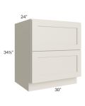 Asheville Cloud Shaker 30" 2-Drawer Base Cabinet