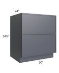 Vienna Indigo 30" 2-Drawer Base Cabinet