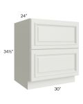Wellfleet Linen 30" 2-Drawer Base Cabinet - Out of stock through April