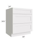 Midtown Cloud Shaker 30" Drawer Base Cabinet