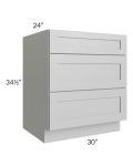 Midtown Painted Grey Shaker 30" Drawer Base Cabinet