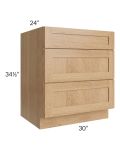 Midtown Timber Shaker 30" Drawer Base Cabinet