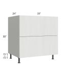 Milan Cream 33" 2-Drawer Base Cabinet