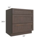 Tuscan Kona Brown 33" Drawer Base Cabinet