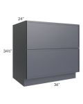 Vienna Indigo 36" 2-Drawer Base Cabinet