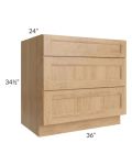 Tuscan Timber 36" Drawer Base Cabinet