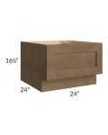 Midtown Mocha Shaker 24" Drawer Bench Seat