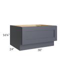 Midtown Indigo Shaker 30" Drawer Bench Seat