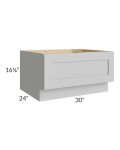 Midtown Painted Grey Shaker 30" Drawer Bench Seat