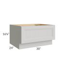 Salem Light Grey 30" Drawer Bench Seat