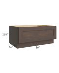 Tuscan Kona Brown 36" Drawer Bench Seat