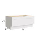 Midtown Cloud Shaker 36" Drawer Bench Seat