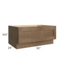 Midtown Mocha Shaker 36" Drawer Bench Seat