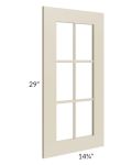 Stratton Khaki Shaker 24x30 Diagonal Corner Mullion Door (cabinet not included)